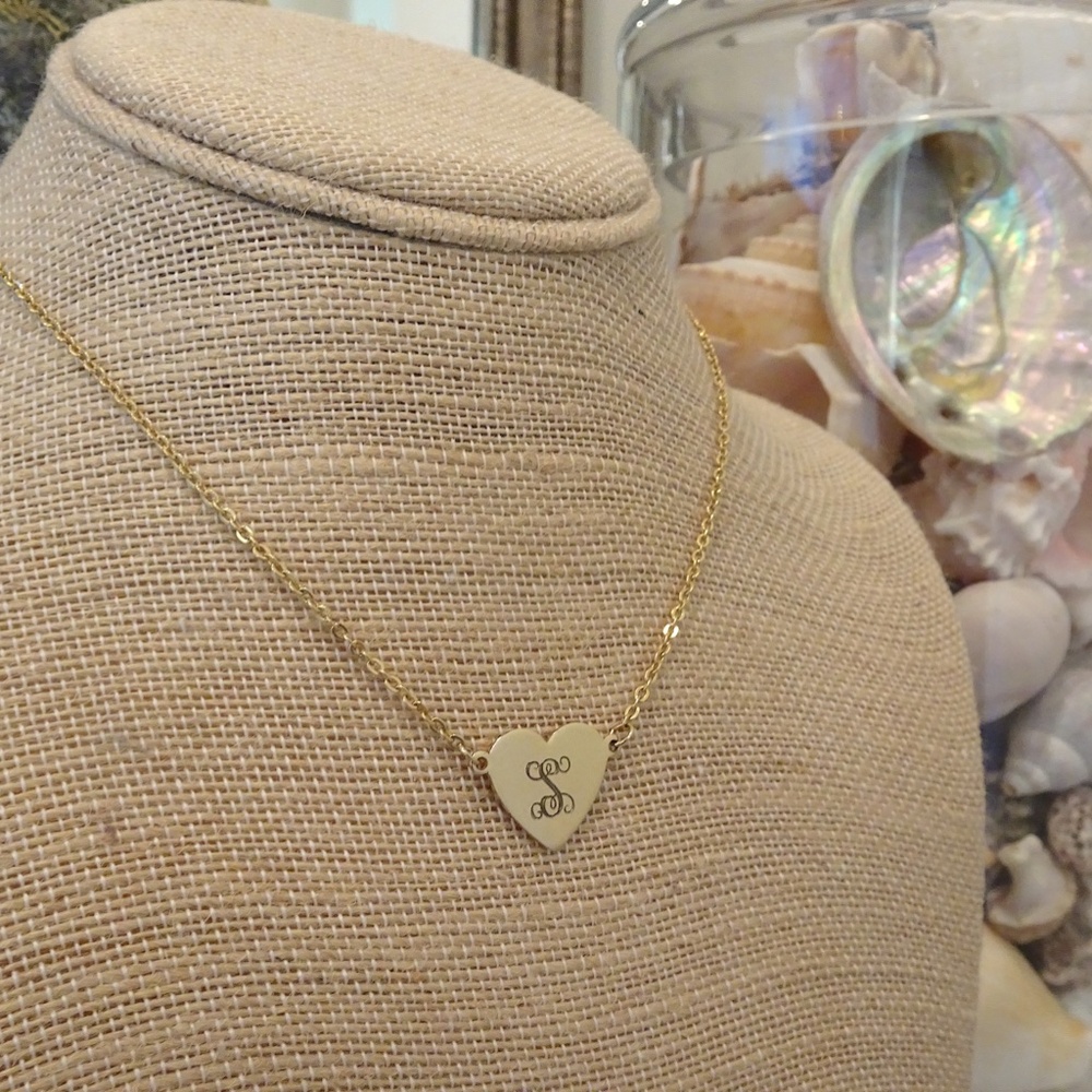 Y2k Cursive Calligraphy Script S Initial Gold Fil… - image 1